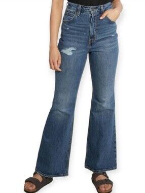 Levi's 70s High Rise Flare Jeans Take It Out Dark Premium Denim Size 31